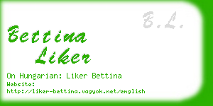 bettina liker business card